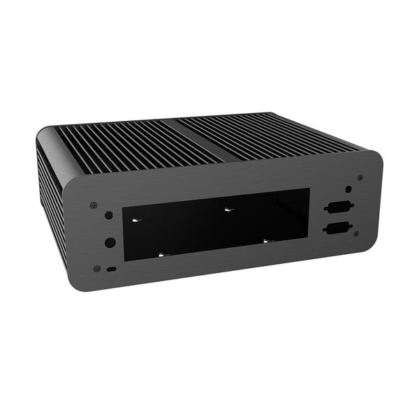 Akasa Euler MX Plus, aluminiumskoffert - Mini-ITX, svart