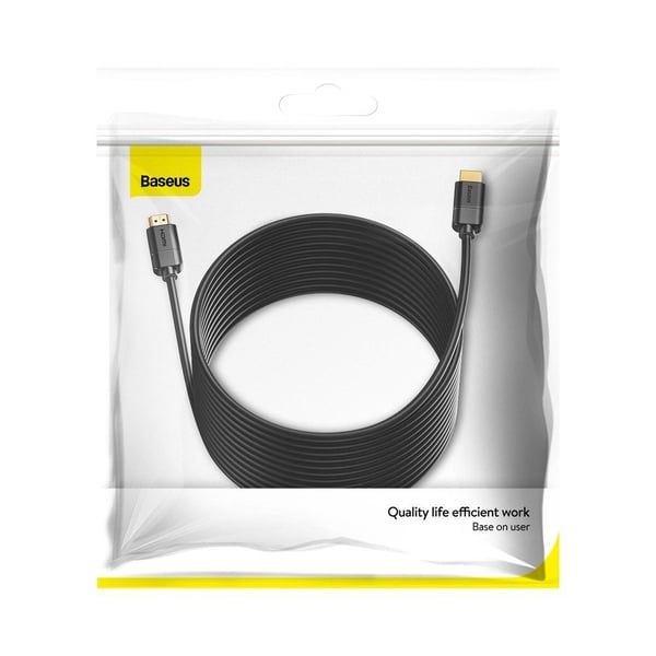 Baseus HDMI 2.0-kabel, 4K 60Hz, 3D, HDR, 18Gbps, 1m (svart)