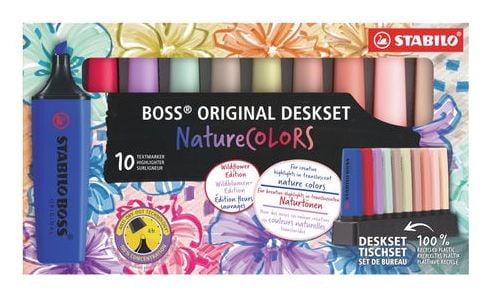 Stabilo Boss Nature Colors Wildflower utgave med 10 stk.