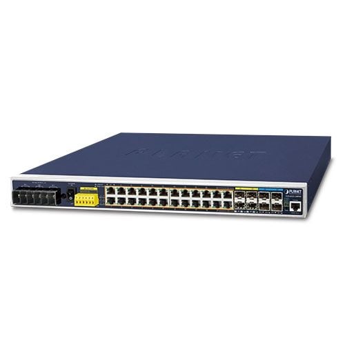 PLANET IGS-6325-24P4X, Håndtert, L3, Gigabit Ethernet (10/100/1000), Strøm over Ethernet (PoE), Rack-montering, 1U
