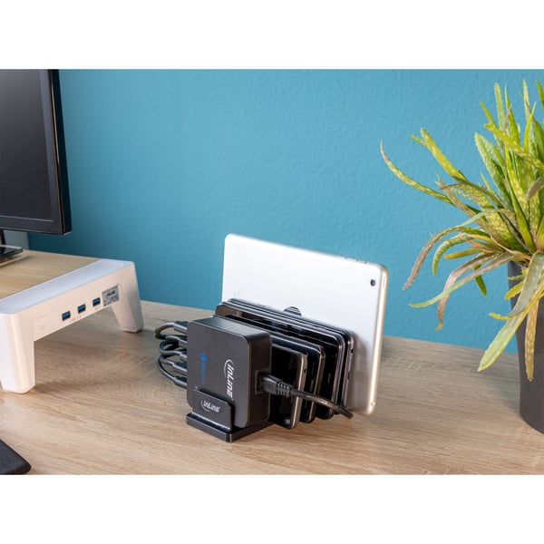 InLine 55461S, MP4-spelare, Mobiltelefon / smartphone, Navigator, Bärbar spelkonsol, Bärbar radio, Surfplatta/UMPC, Passiv hållare, Universal, Svart