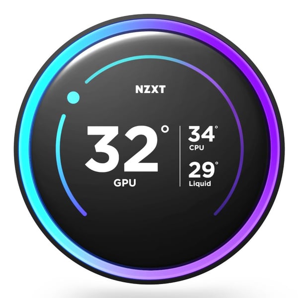 NZXT Kraken Elite 360 - Væskekjølesystem for prosessor - med LCD-skjerm - Radiatorstørrelse: 360 mm - (for: LGA1851, LGA1700, LGA1200, LGA115x Sock...