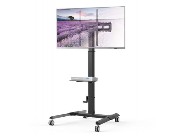 Techly ICA-TR228, Multimediavogn, Sort, Flatskjerm, 40 kg, 81,3 cm (32"), 177,8 cm (70")