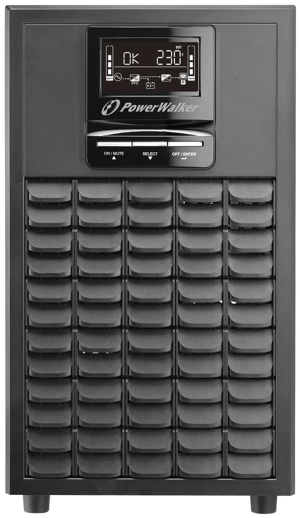 PowerWalker VFI 2000 CG PF1, Dobbeltkonvertering (Online), 2 kVA, 2000 W, 110 V, 300 V, 40/70 Hz