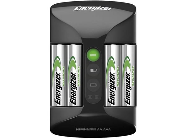 Energizer Pro Charger 4 AA -akkulaturi 639837, mukana 2000 mAh:n akut