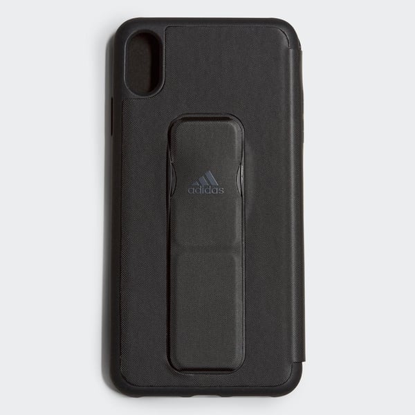 Adidas SP Folio Grip kotelo iPhone Xs Max musta/musta 32859