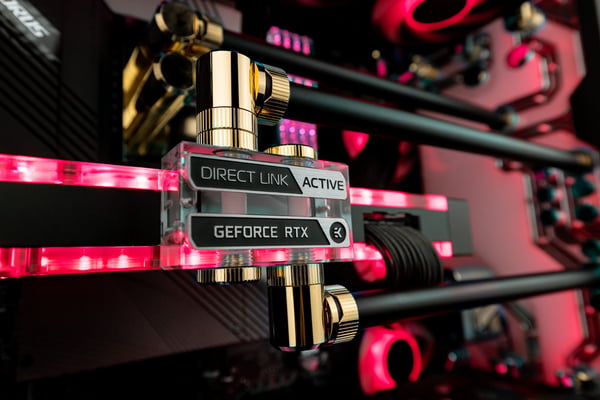EK Water Blocks 3831109903445, Tilkoblingsterminal, Akryl, Gjennomsiktig, 1/4", EK-Quantum Vector² Strix/TUF RTX 4080 ABP set, EK-Quantum Vector² S...