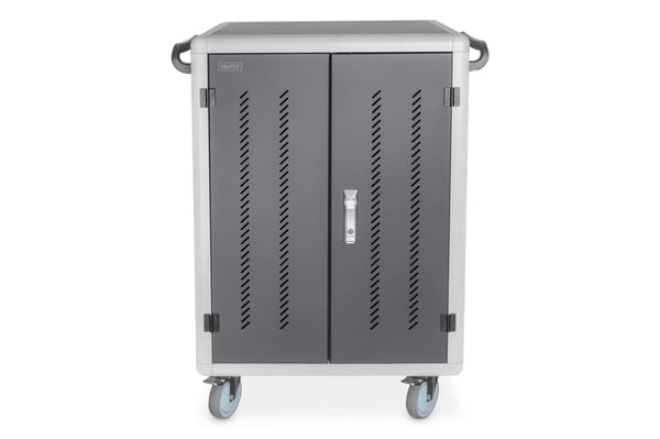 DIGITUS DN-45005 - Vogn (synkronisering, lading og UV-rensing) - for 30 nettbrett / notebook-er - mobil - låsbar - kaldvalset stål, høyfast alumini...