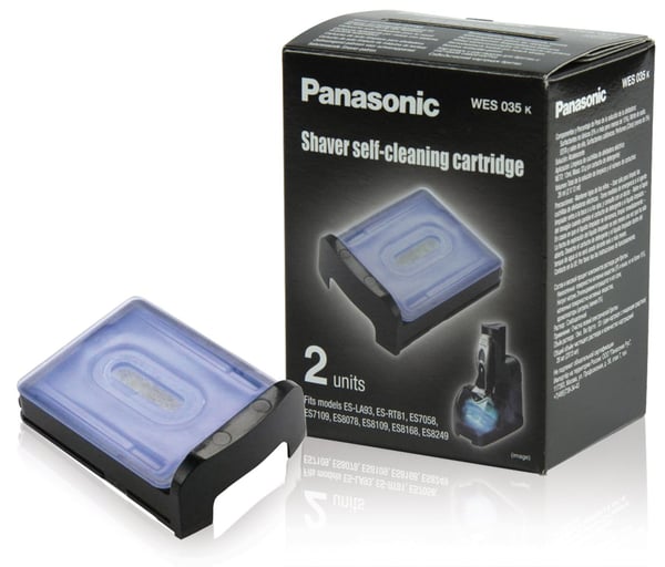 Panasonic WES035K503 - Rengöringspatronsats - för rakapparat - för Panasonic ES7109S503, ES8109S503, ES8243, ES8243S803, ES8249S802, ES-LA93, RT81-...