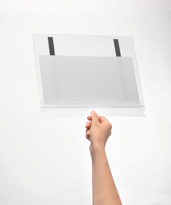 Vanntett informasjonslomme A4 magnetisk - 5 stk./pakning