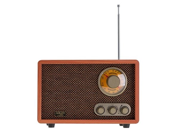 Adler AD 1171 retro-radio AM/FM 10 W Bluetooth, ruskea