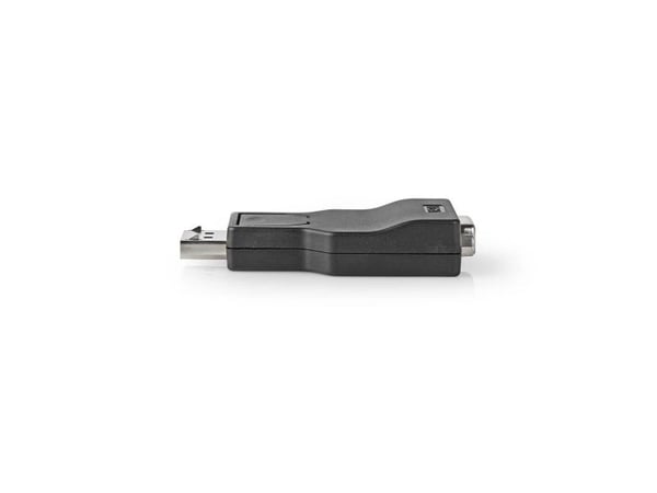 Nedis - Video adapter - DisplayPort (hann) til HD-15 (VGA) (hunn) - svart