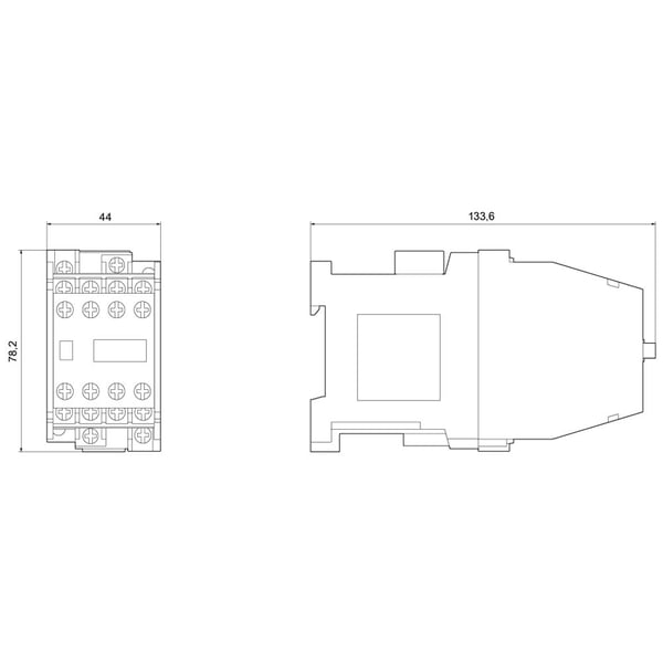 Siemens 3TH4280-5KB4 apukytkin, 1 kpl, 48 mm, 82 mm, 153 mm, 663 g