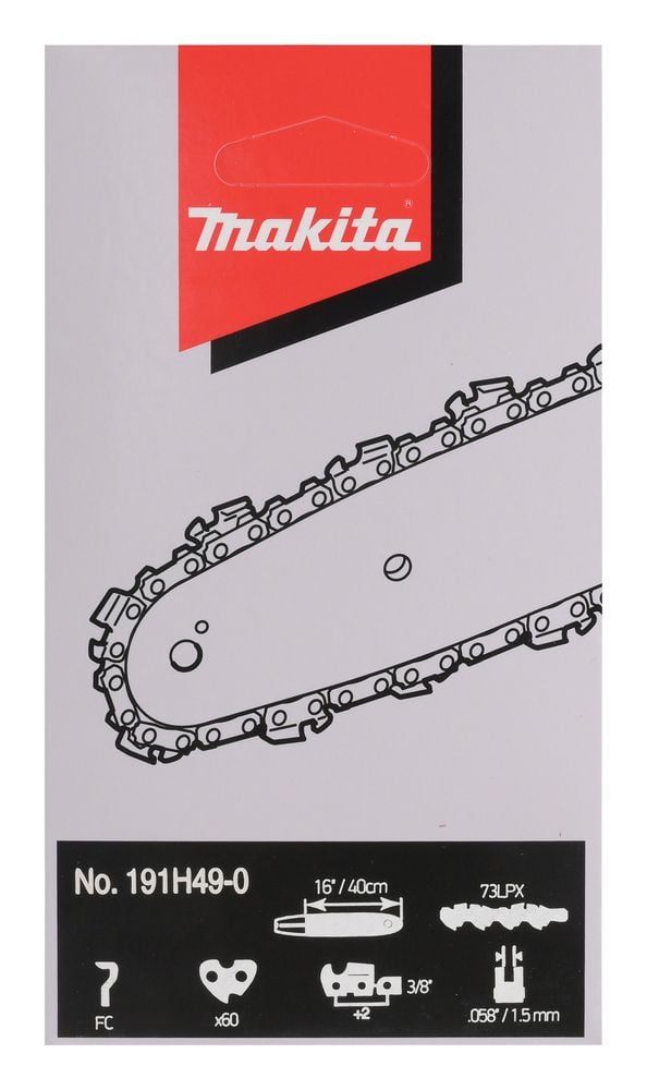 Makita 73LPX, Varje varumärke, Helmejslad, 76,2 / 8 mm (3 / 8"), 1,5 mm, 40 cm, 100 cm ^