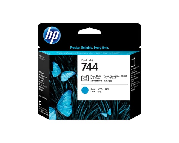 HP 744 Photo Black/Cyan DesignJet Printhead, HP DesignJet Z2600 PostScript Printer, HP DesignJet Z5600 PostScript Printer, Lämpömustesuihkutulostin...