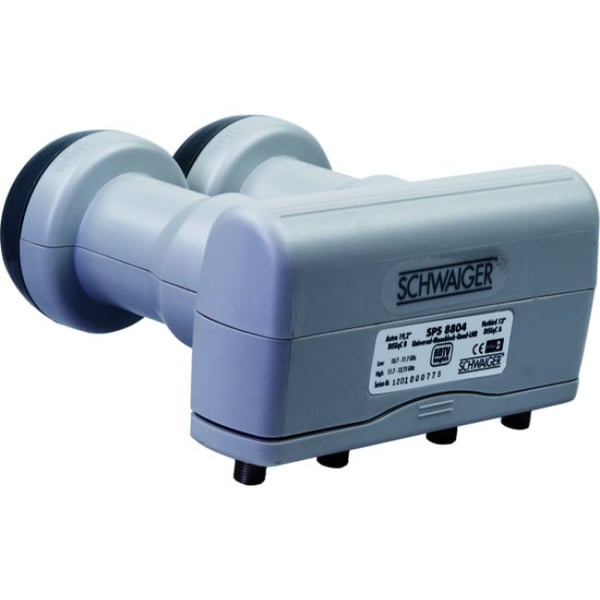 Schwaiger Quad-LNB Monoblock Lys grå