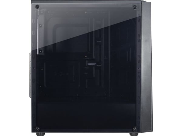 Inter-Tech T-11 TELEVEN - Tower - ATX - sidepanel med vindu (glass) - ingen strømforsyning - USB/lyd