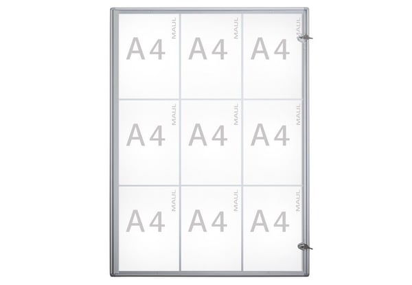 MAUL MAULextraslim, Aluminium, Glass, Plast, Aluminium, 963 x 711 x 27 mm, 9 x A4