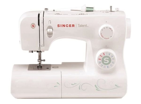 SINGER TALENT 3321, Valkoinen, Puoliautomaattinen ompelukone, Ompelu, 4-vaiheinen, Sähkö, 450 mm