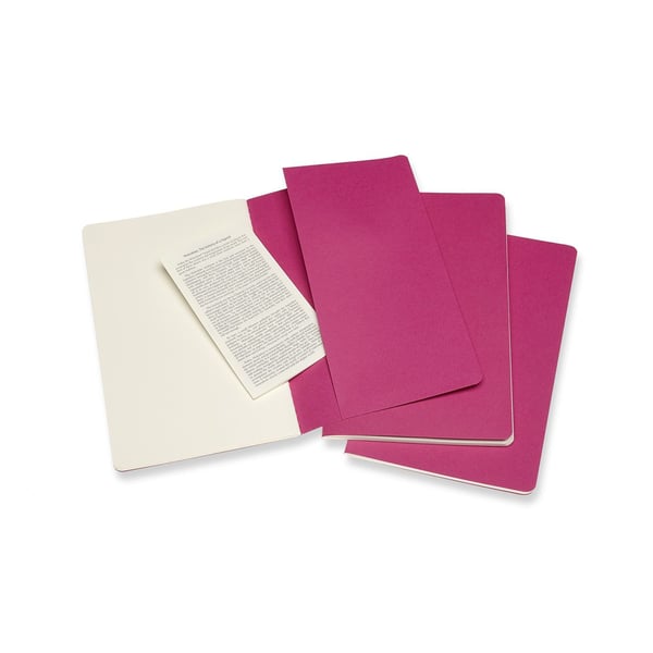 Moleskine Cahier, monokromatisk, rosa, 80 ark, 70 g/m², innbundet, universell