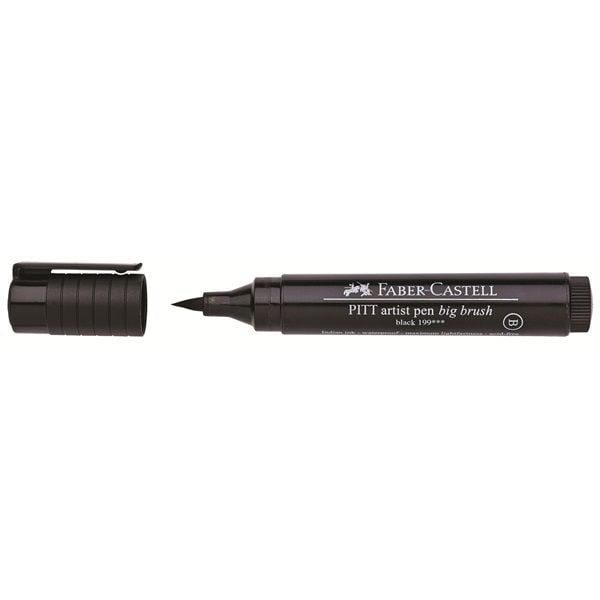 Faber-Castell PITT Artist Pen Big Brush - Børstepenn - permanent - svart - tusj