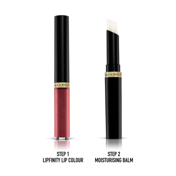 Max Factor Lipfinity Lip Colour, Bordeaux, Glistening, 1 väriä, Väritys, Kosteuttava, LG Shine, Nestemäinen