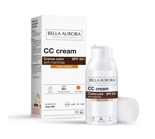 Bella Aurora Cc Antispot Cream Spf50 Medium Tone 30ml