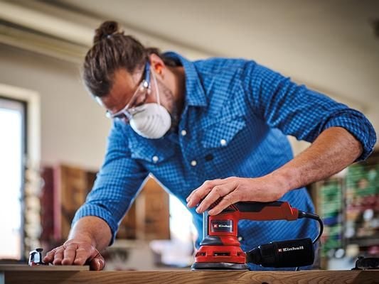 Einhell 4462005, Excenterslip, Detail, Kardborreband, Röd, Plast, 12000 OPM
