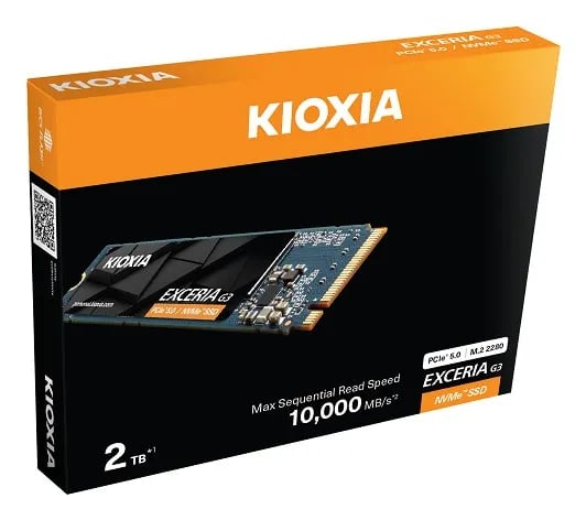 KIOXIA EXCERIA G3 - SSD - 2 TB - inbyggd - M.2 2280 - PCI Express 5.0 x4 (NVMe)