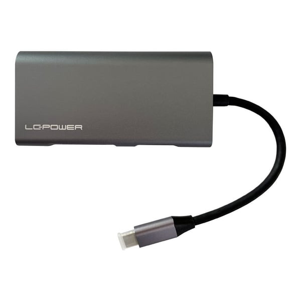 LC Power LC-HUB-C-MULTI-5 - Dokkingstasjon - USB-C - HDMI - 1GbE