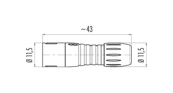 BINDER 99-9209-00-04, Snap-In, Hankjønn, Polyamid, Gull, Lodde, IP67