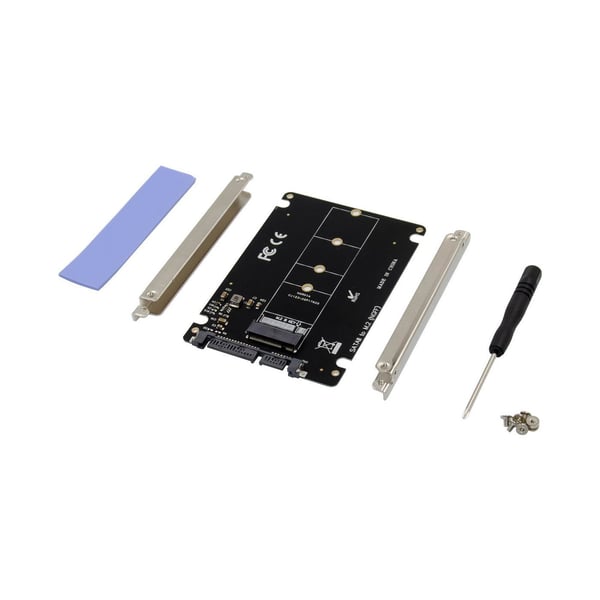 MicroConnect - Uttagbar harddiskramme - M.2 Card - SATA 6Gb/s - svart