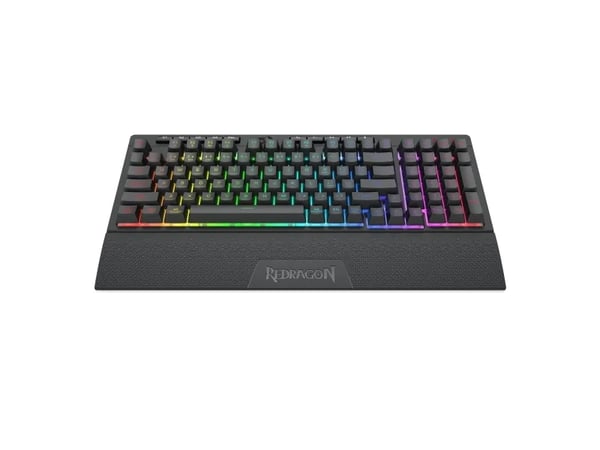 REDRAGON K515RGB-PRO, Kabel & Trådlös, USB + RF Wireless + Bluetooth, Membrantangentbrytare, Svart