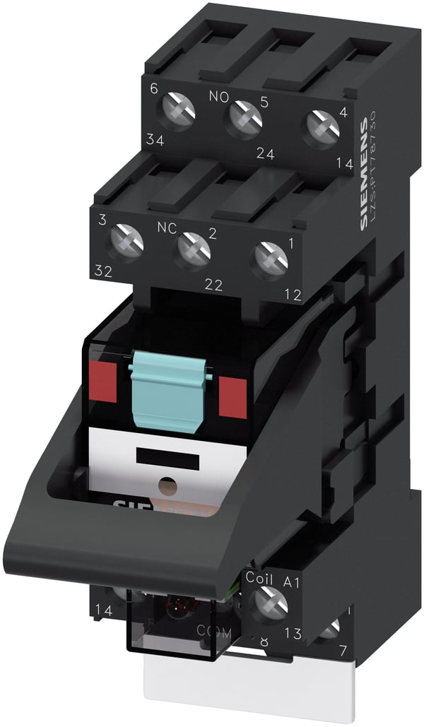Siemens teollisuusrele 3P 230V AC LED 3.5mm pinningillä (LZS:PT3A5T30)