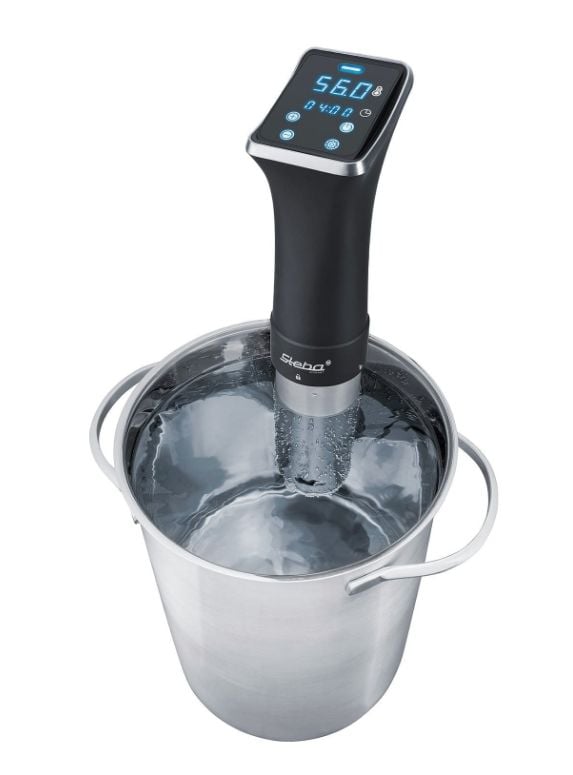 Steba SV 75, Sous vide -vesipumppu, Musta, Ruostumaton teräs, Kosketus, LCD, 20 °C, 90 °C