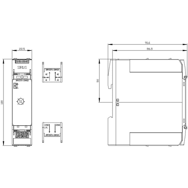 Siemens 3RP25762NM20 3RP2576-2NM20 tidsrelä, 1 st
