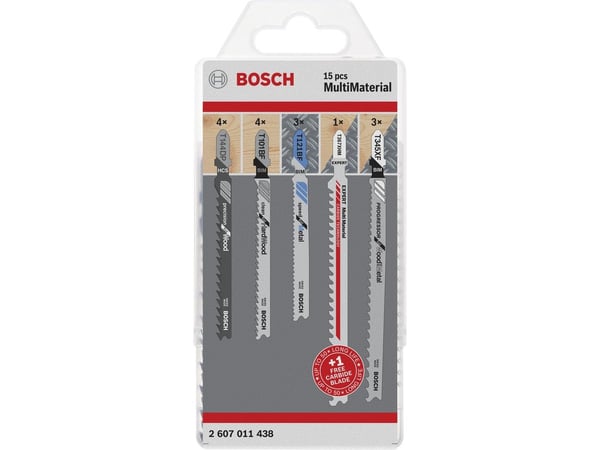 Bosch MONIMATERIAALINEN LEIKKAUSSARJA SETTI 15 OSAAJAA