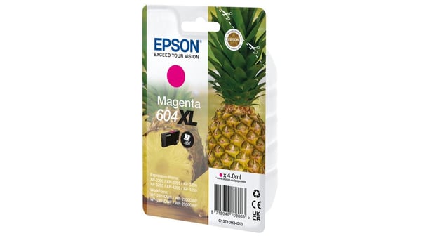 Epson Singlepack Magenta 604XL Ink, High (L) Yield, Magenta, 4 ml, 1 kpl, 350 sivua, Kertapakkaus
