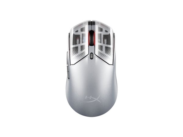 HyperX Langaton Pulsefire Haste 2 S -pelihiiri (hopea), Molempikätinen, RF Wireless + Bluetooth + USB Type-C, 3200 DPI, Hopea