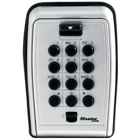 MASTER LOCK 5423EURD, Veggmonterbar safe, Sort, Grå, Kombinasjonslås, Nøkkel, 79 mm, 52 mm