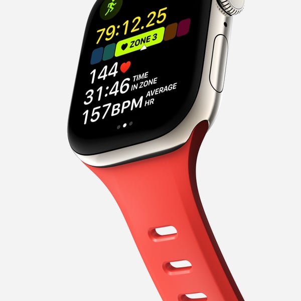 Nomad Tempo Band, Band, Smartklokke, Rød, Apple, 41mm / 42mm, Gummi
