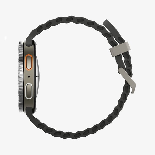 Spigen Bezel Tune, Kotelo, Älykello, musta, Samsung, Watch 8 (44mm), Alumiini, Ruostumaton teräs