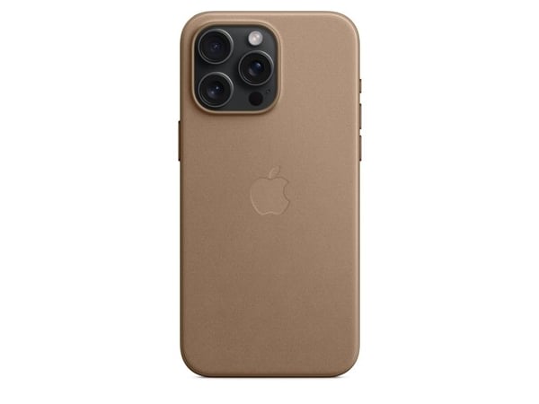 Apple MT4W3ZM/A FineWoven-deksel for iPhone 15 Pro Max med MagSafe, gråbrun