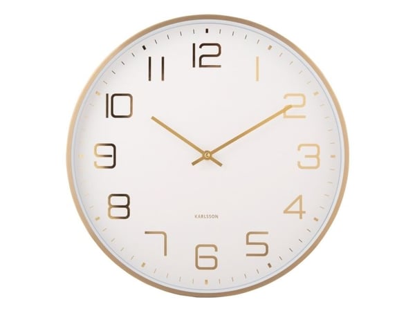 Karlsson KA5973WH, Vägg, Digital klocka, Rund, Vit, Gjuten aluminium, Batteri