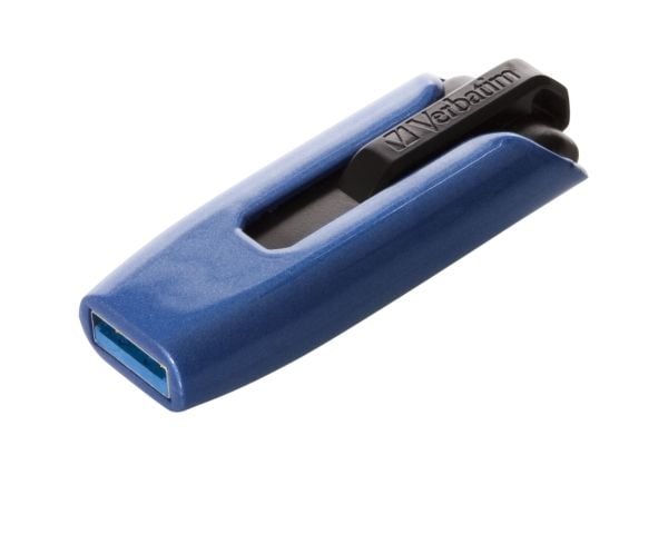 Verbatim Store 'n' Go V3 MAX - USB-flashstasjon - 128 GB - USB 3.0 - blå/svart