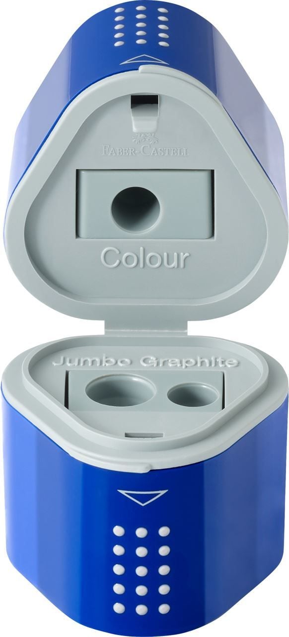 Faber-Castell GRIP 2001 - Blyantspisser med beholder - 3 hull