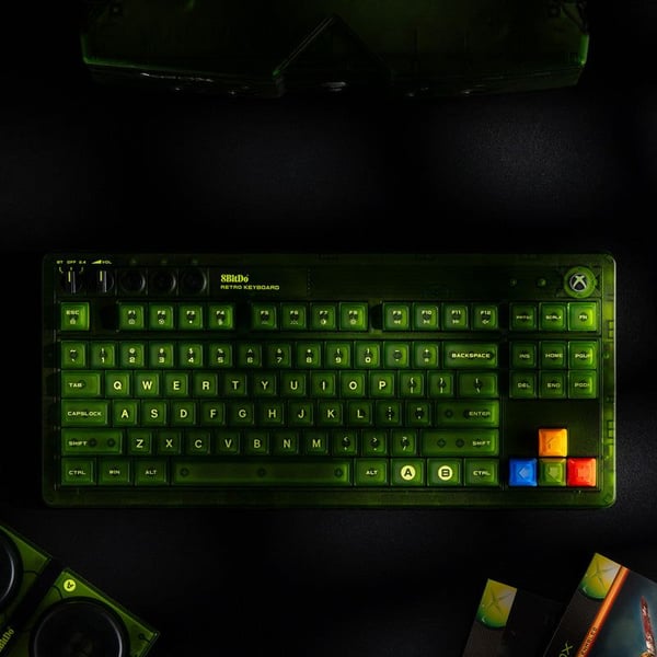 8BitDo Xbox Edition mekaaninen näppäimistö langallinen/langaton ISO (UK) vihreä