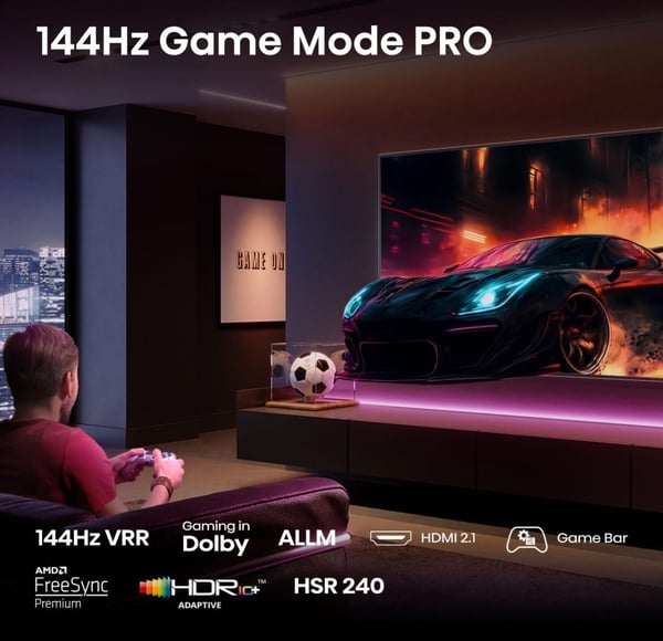 Hisense 65E7Q PRO QLED-TV 65" 4K Ultra HD, svart