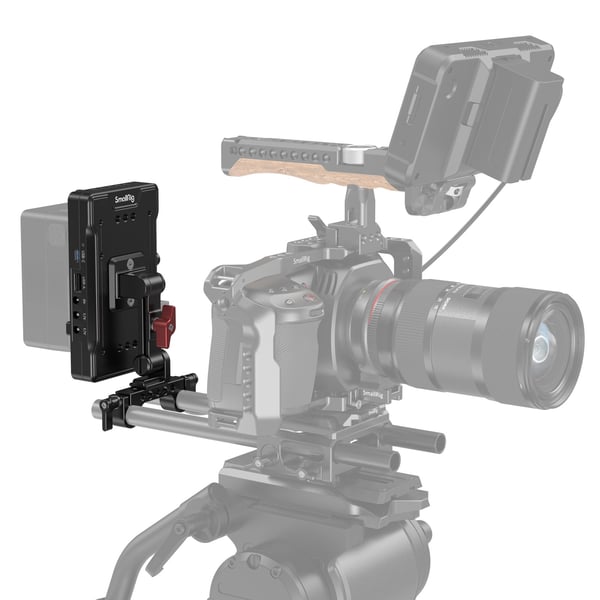 SmallRig 3204B, batteriplate, svart, aluminium, 1/4-20", Kina, universal