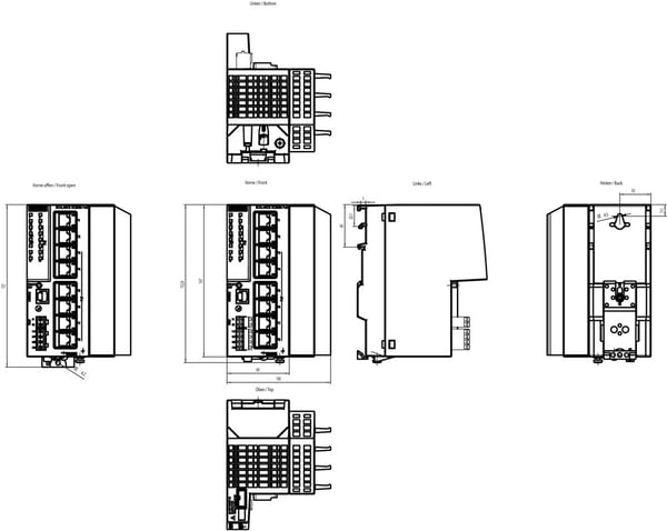 Siemens 6GK5208-0RA00-2AC2, hallinnoitu